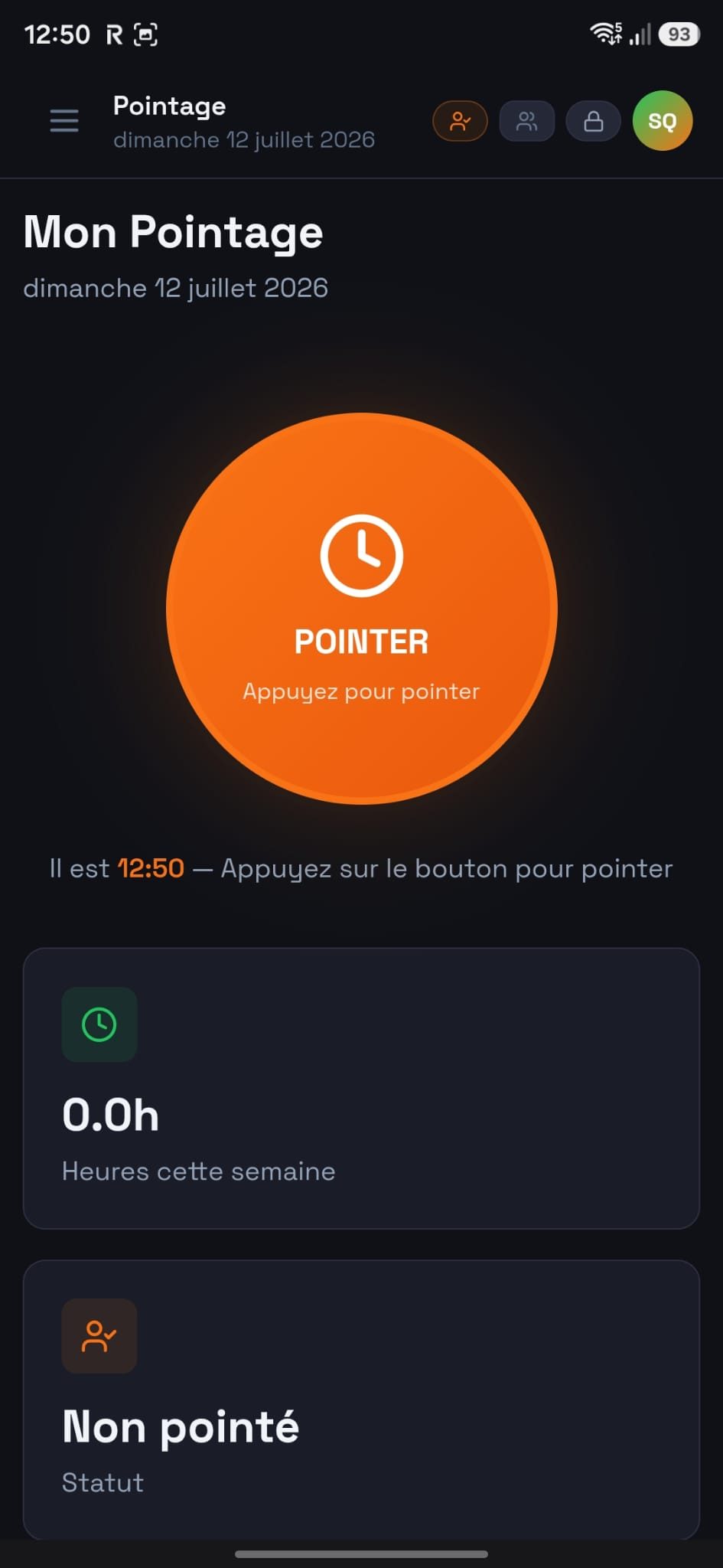 Pointage des équipes : badgeuse et suivi des heures